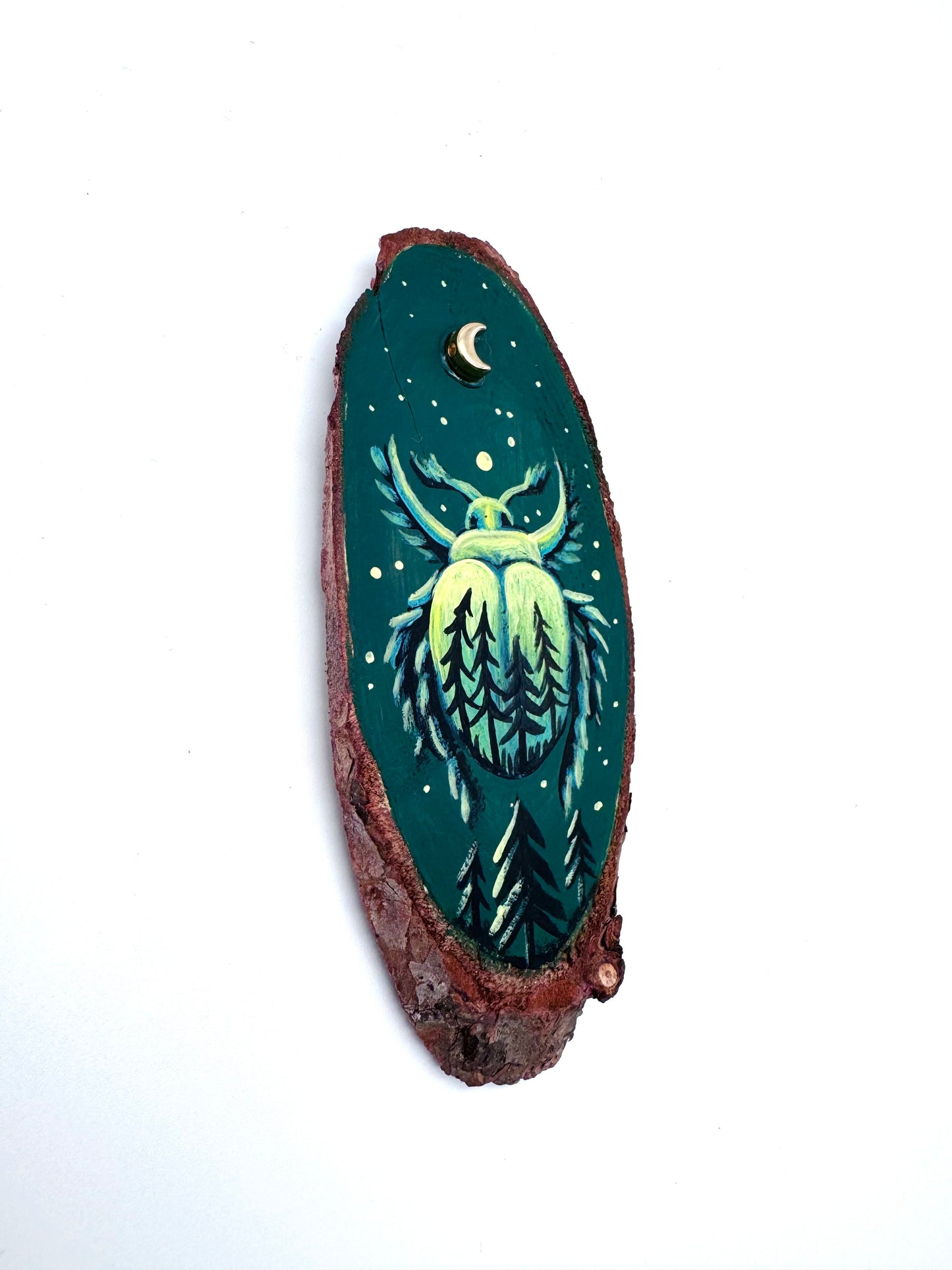 Hand-painted mini wood slice MAGNET / Kézzel festett mini fakorong mágnes