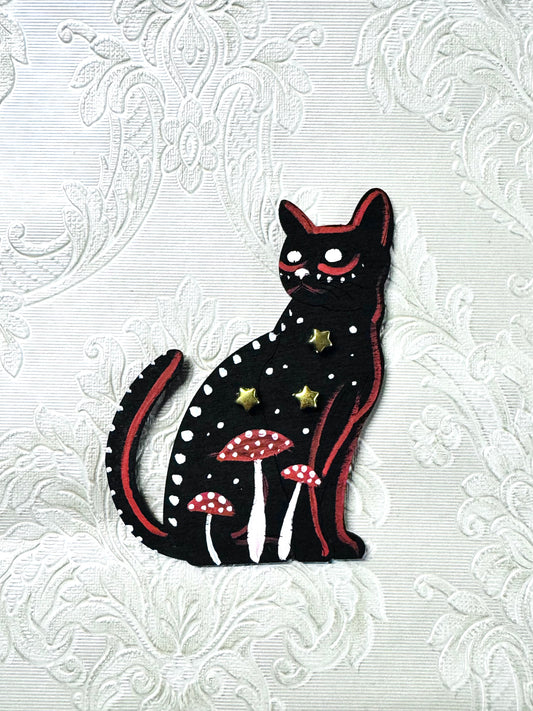 Hand-painted cat MAGNET / Kézzel festett macska mágnes