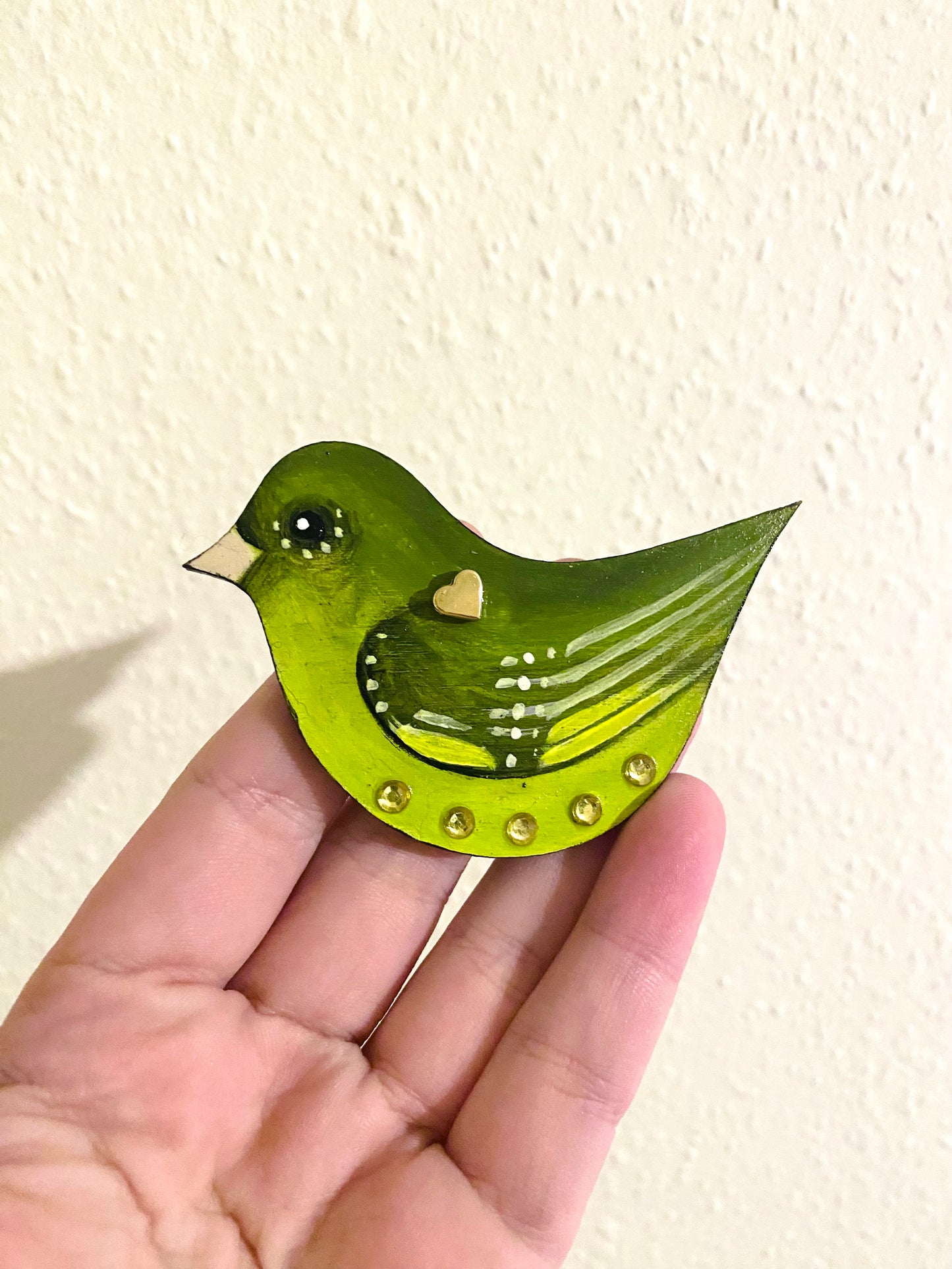 Hand-painted bird magnet / Kézzel festett madárka mágnes