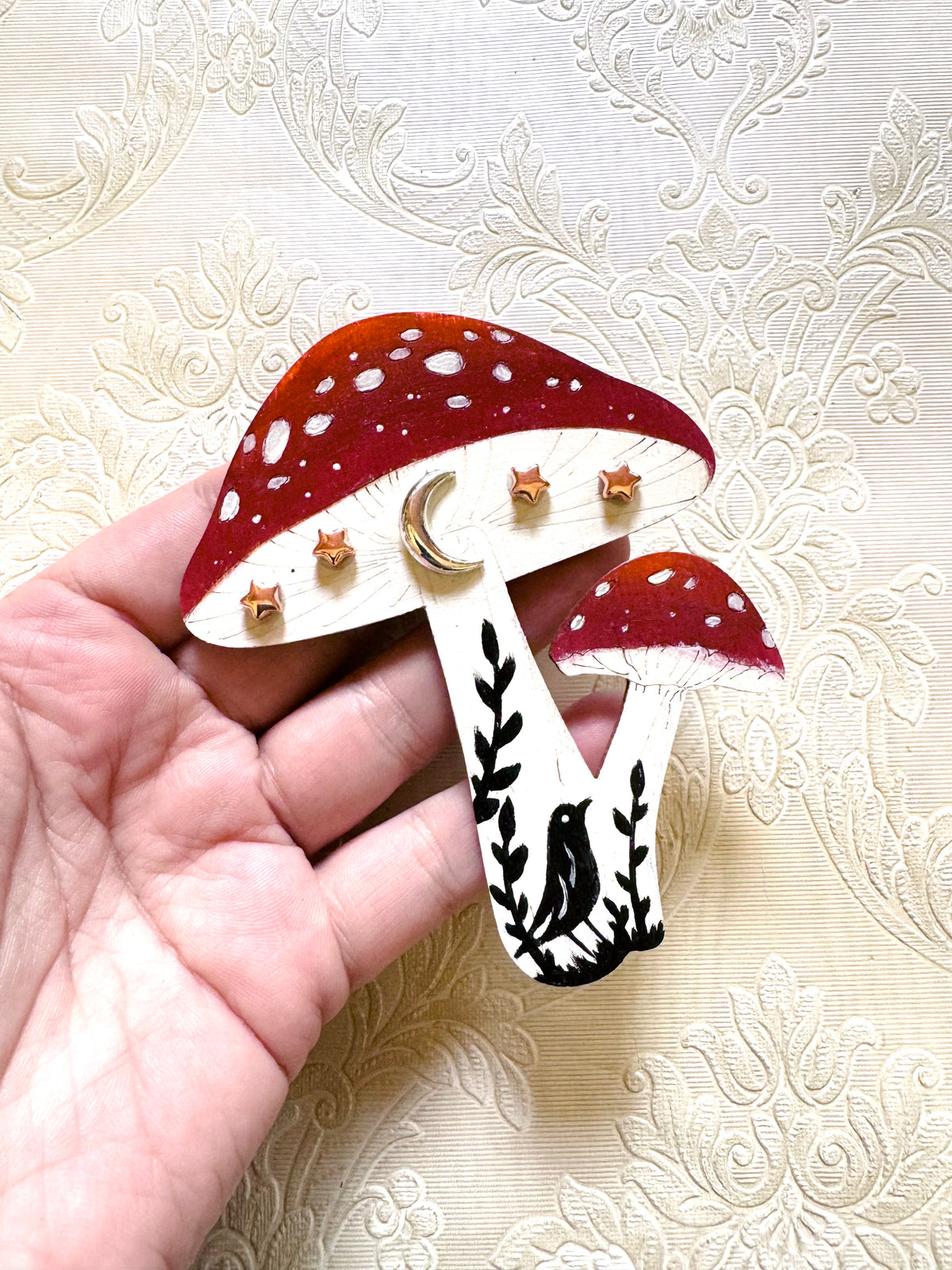 Hand-painted mushroom MAGNET / Kézzel festett gomba mágnes