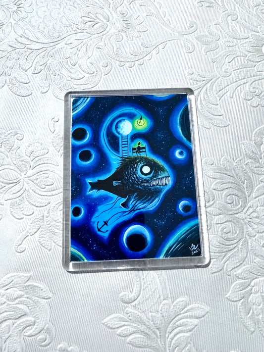 Plexi magnet / Mágnes plexi tokkal