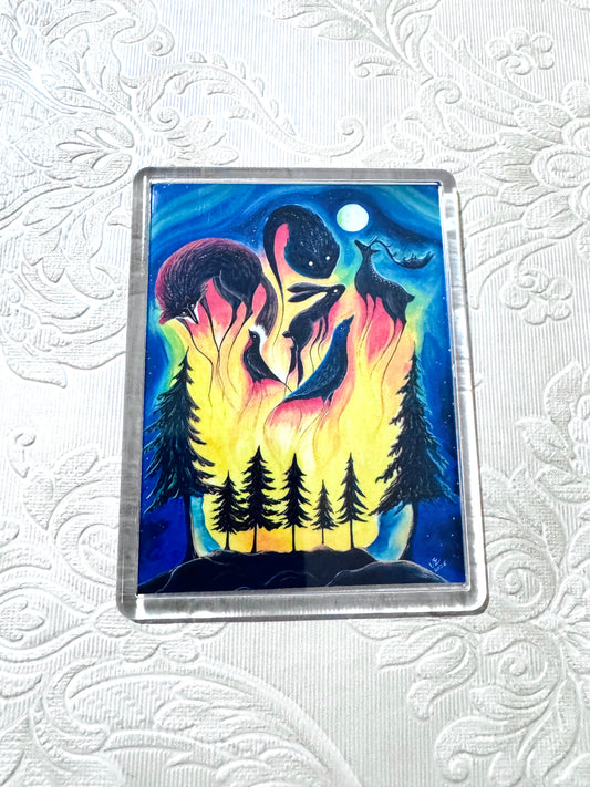 Plexi magnet / Mágnes plexi tokkal