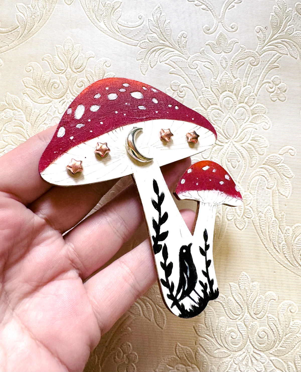 Hand-painted mushroom MAGNET / Kézzel festett gomba mágnes