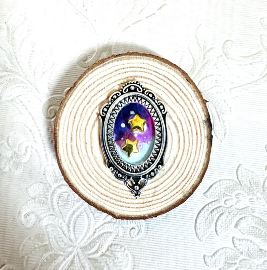 Hand-painted mini wood slice MAGNET / Kézzel festett mini fakorong mágnes