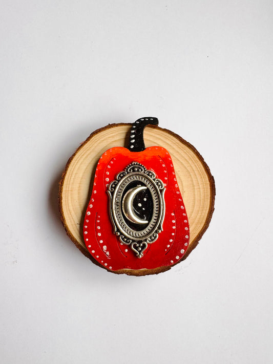 Hand-painted pumpkin MAGNET / Kézzel festett tök mágnes