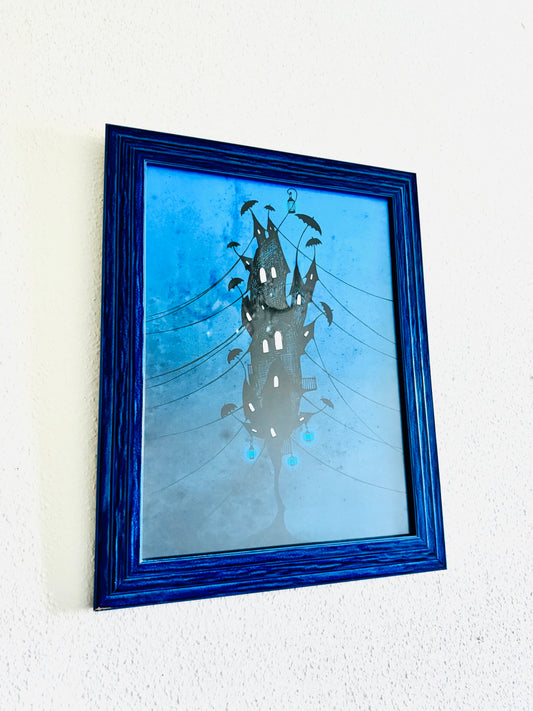 Larger framed art print (in a wider frame) / Nagyobb méretű keretezett művészi nyomat (szélesebb keretben)