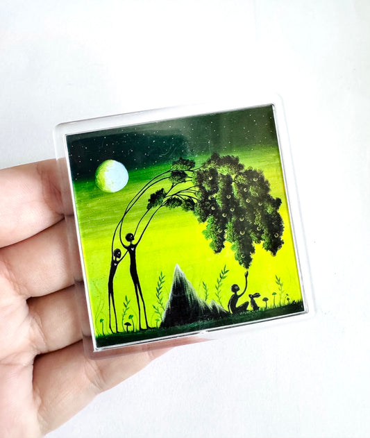 Plexi magnet / Mágnes plexi tokkal