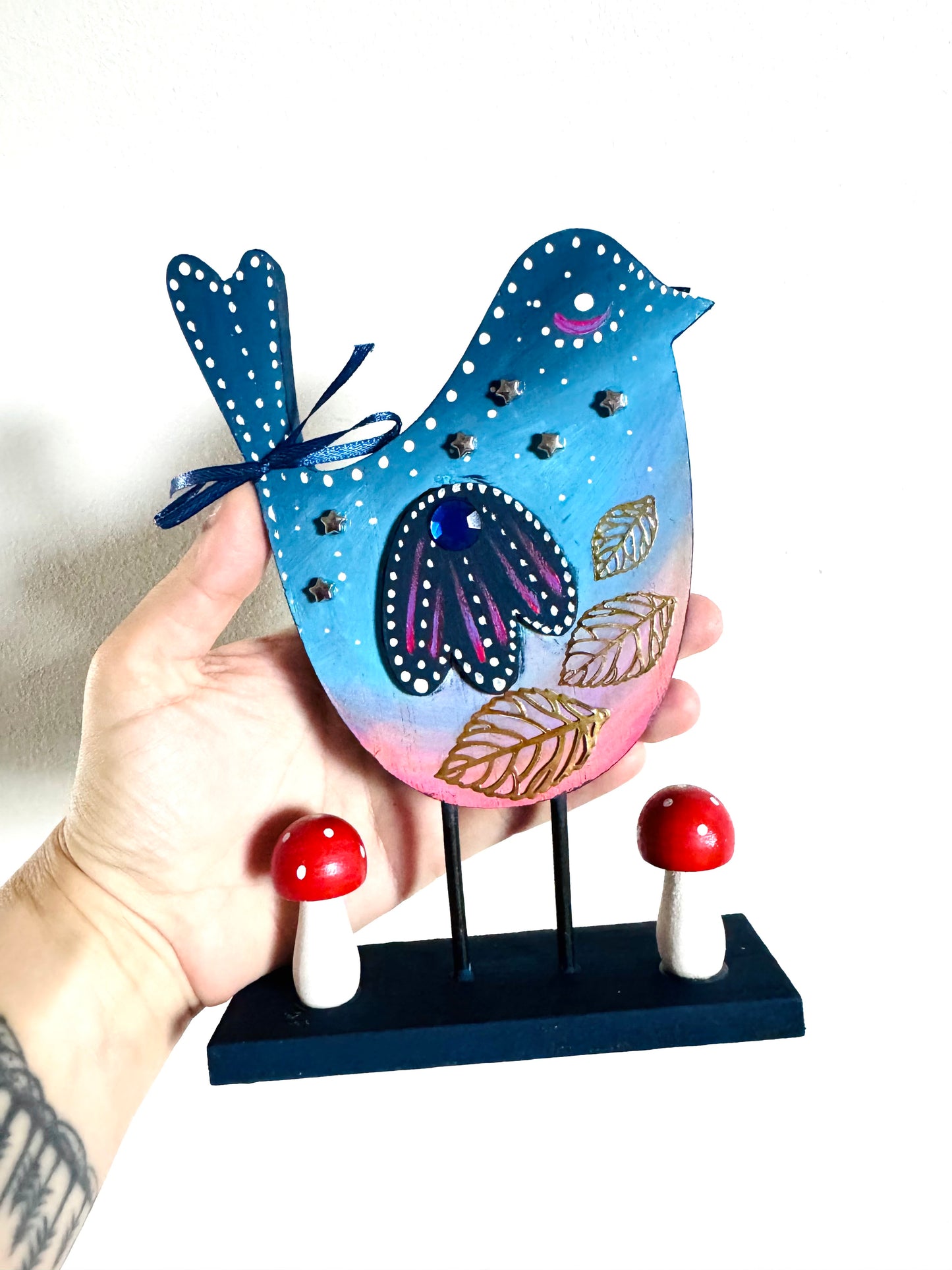 Springdecor bird figurine / Tavaszi madárka figura