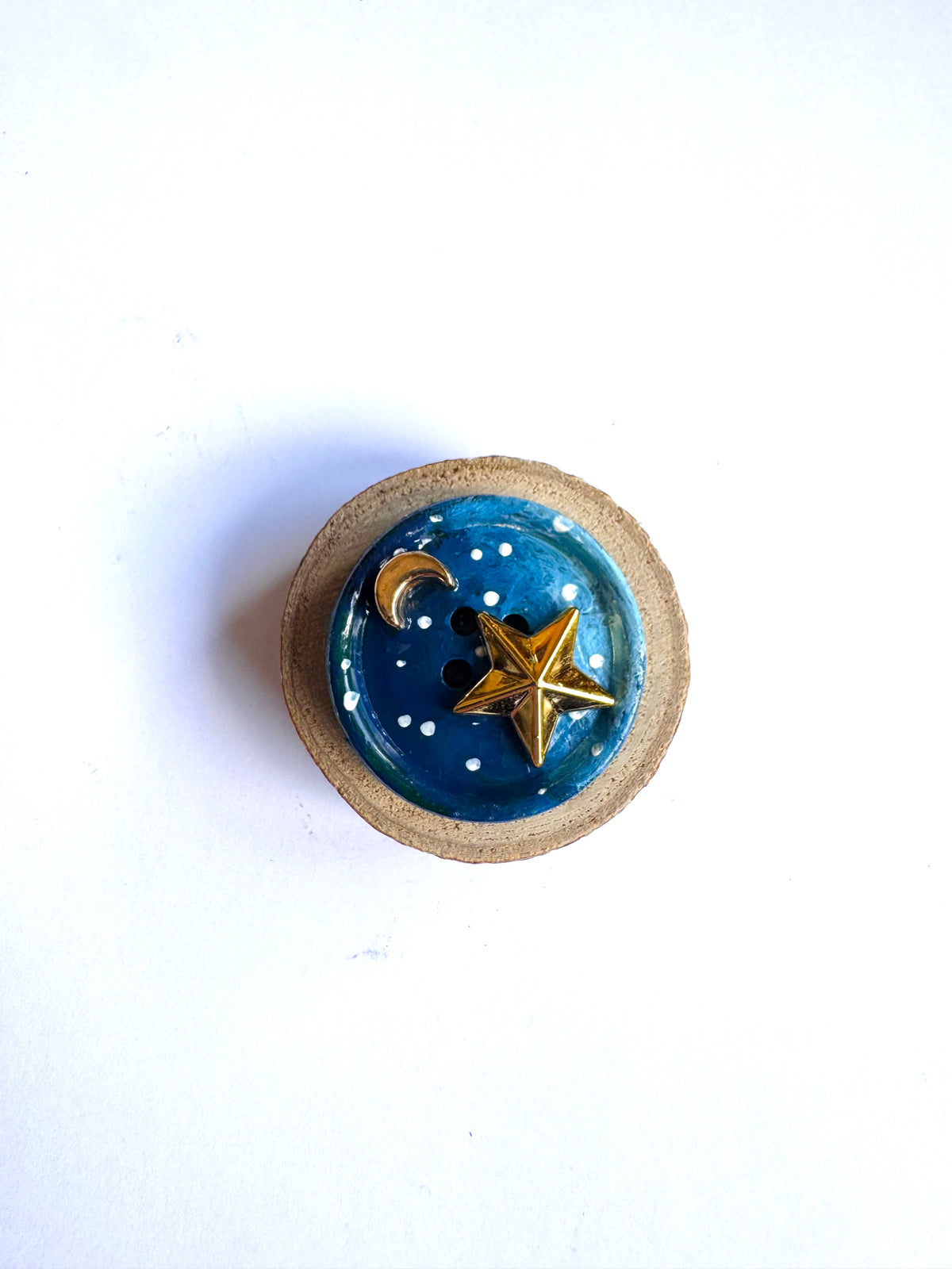 Hand-painted mini wooden MAGNET / Kézzel festett mini fakorong MÁGNES