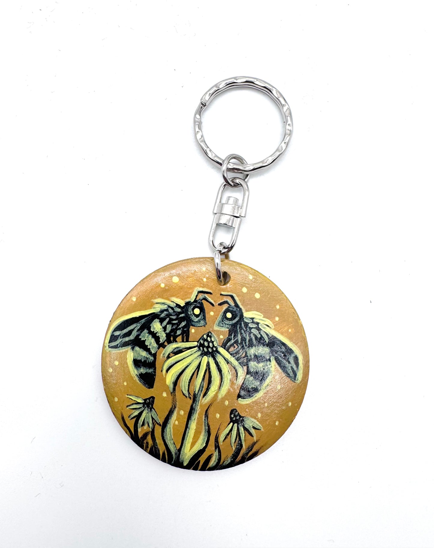 Round wooden keychain (larger size) / Kerek fa kulcstartó (nagyobb méret)