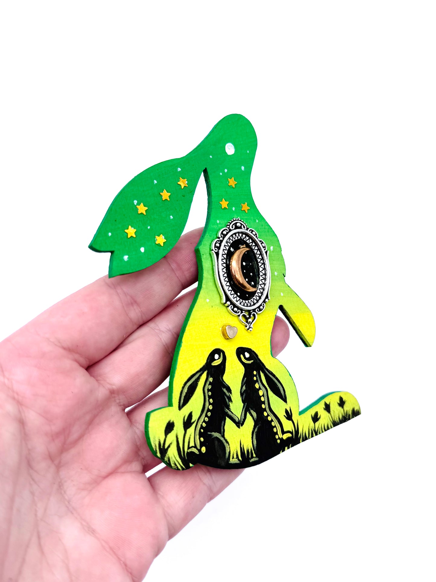 Hand-painted EYCIIR rabbit MAGNET / Kézzel festett EYCIIR nyuszi mágnes