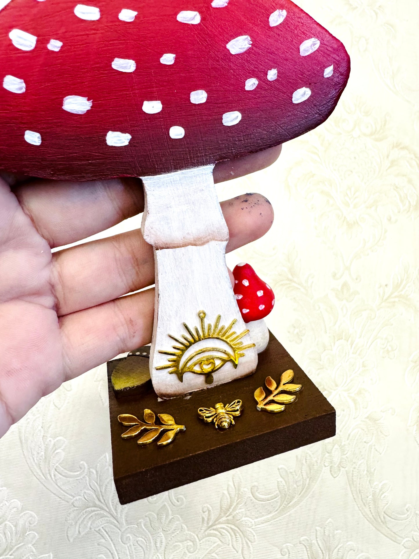 Kézzel festett gomba KISEBB / Hand-painted mushroom SMALLER