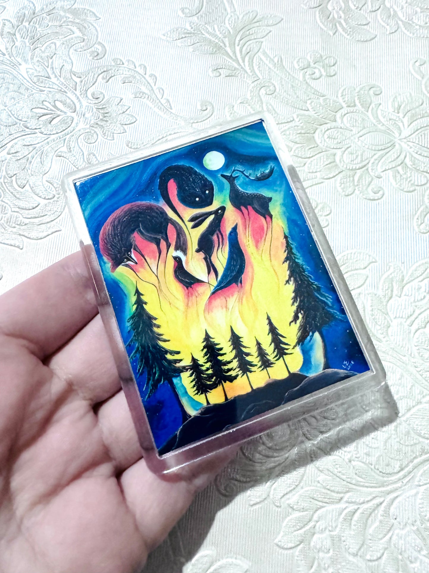 Plexi magnet / Mágnes plexi tokkal