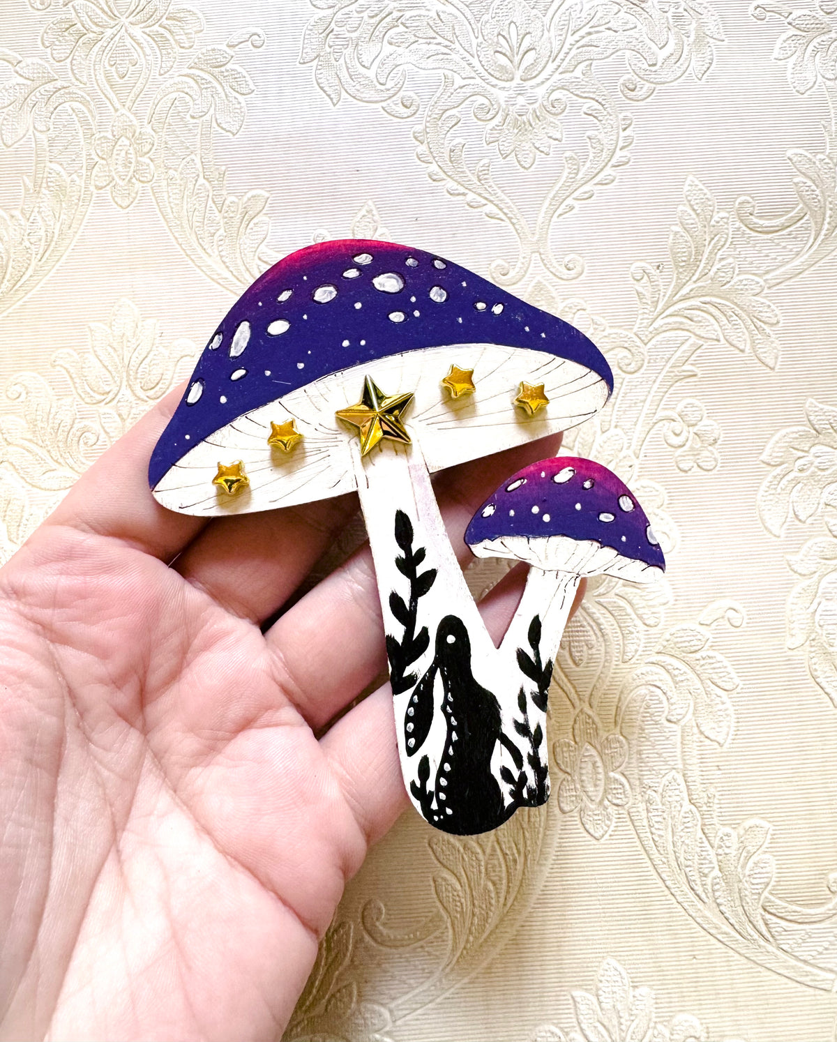 Hand-painted mushroom MAGNET / Kézzel festett gomba mágnes