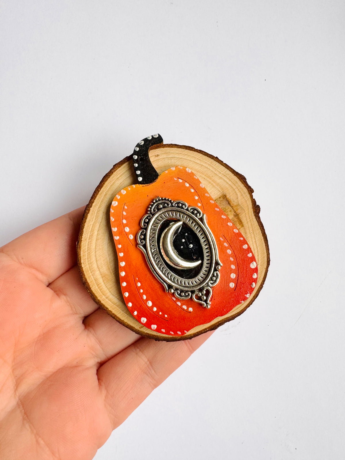 Hand-painted pumpkin MAGNET / Kézzel festett tök mágnes