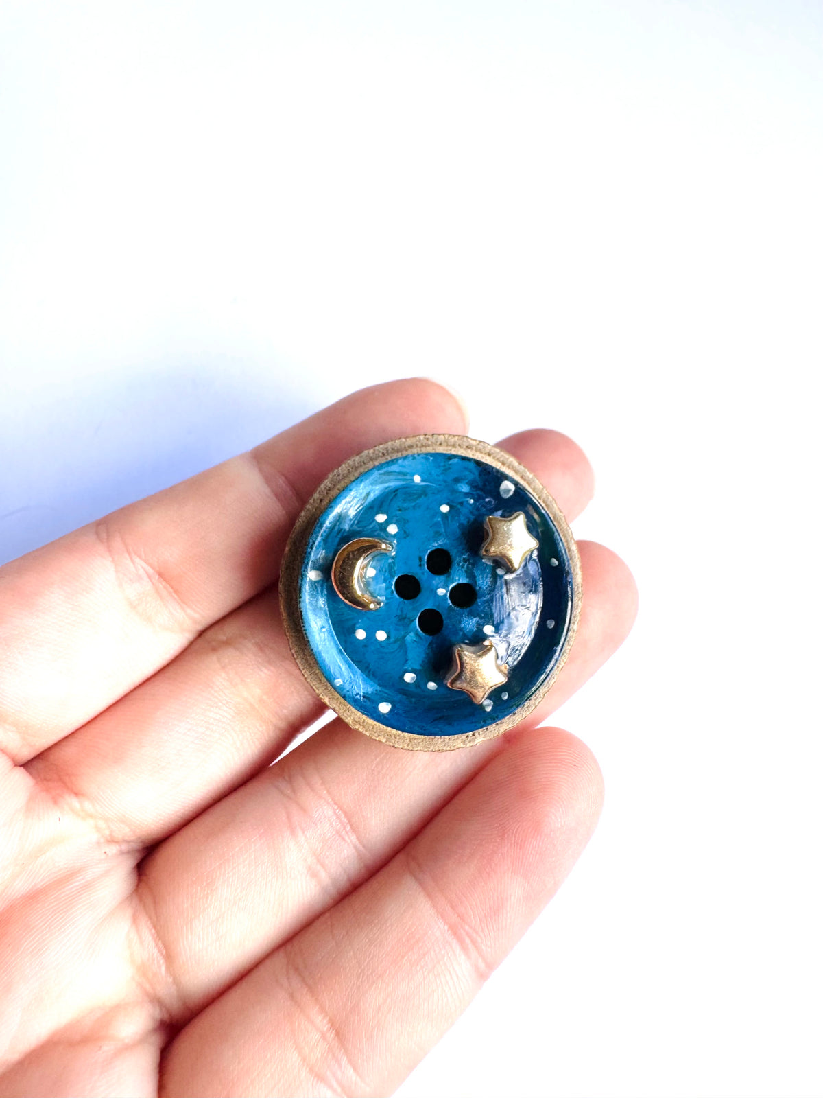 Hand-painted mini wooden MAGNET / Kézzel festett mini fakorong MÁGNES