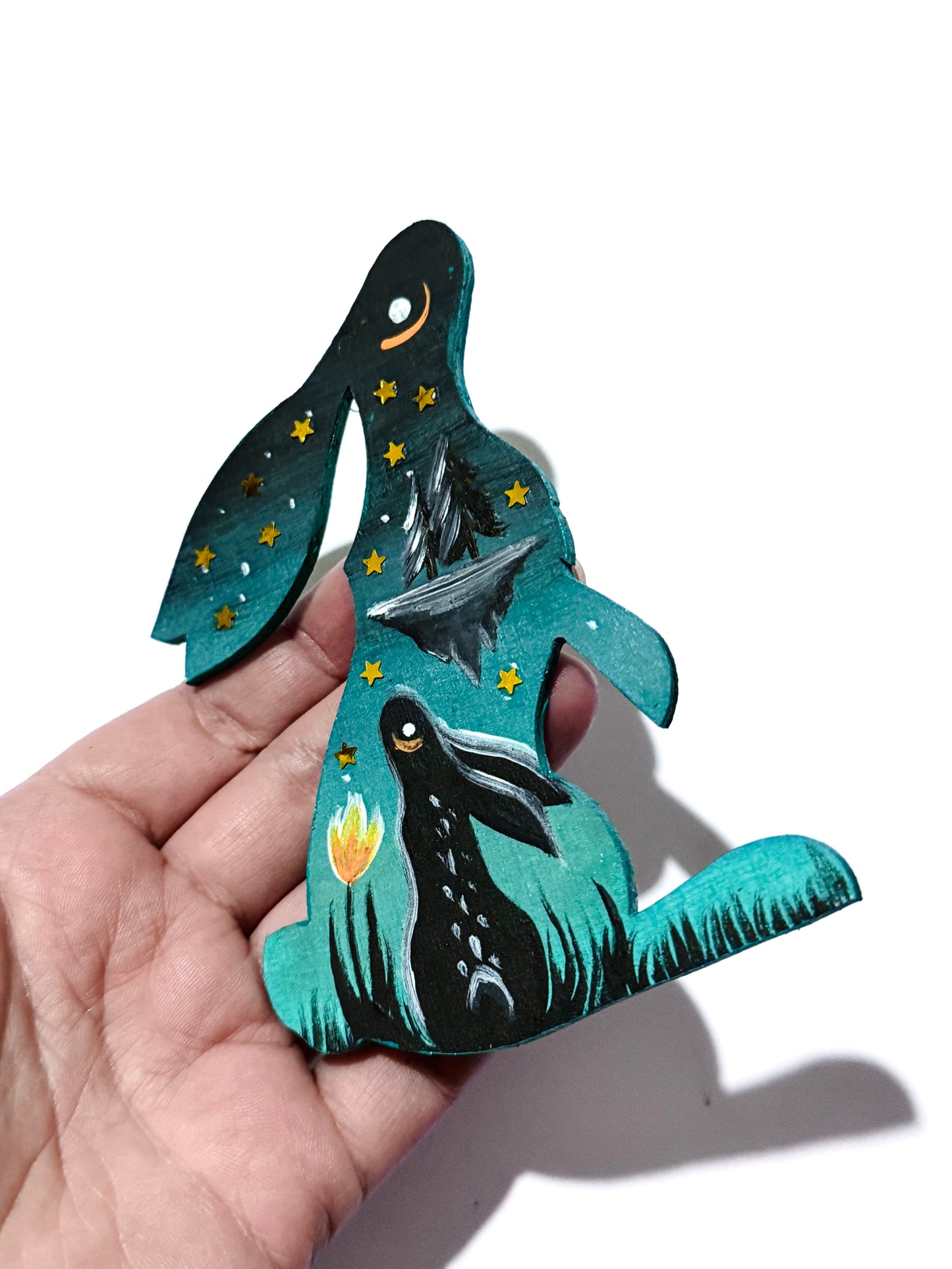Hand-painted EYCIIR rabbit MAGNET / Kézzel festett EYCIIR nyuszi mágnes