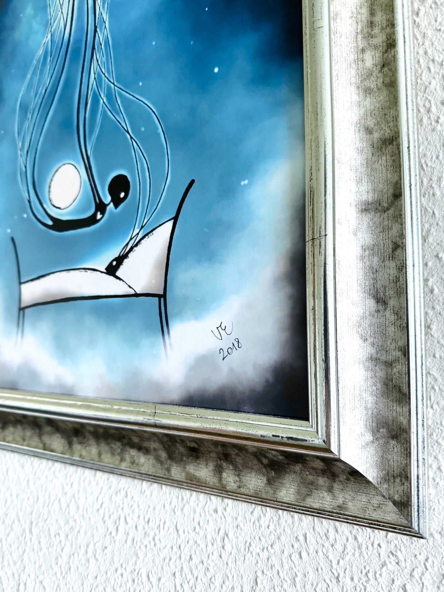 Larger framed art print (in a wider frame) / Nagyobb méretű keretezett művészi nyomat (szélesebb keretben)