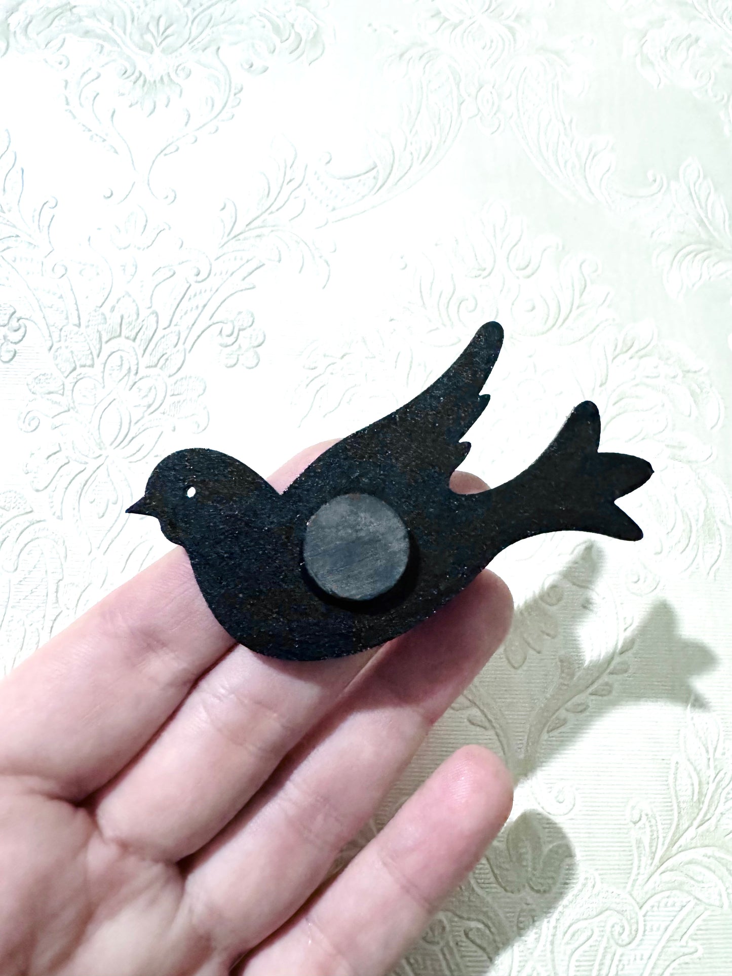 Hand-painted small bird MAGNET / Kézzel festett kismadár mágnes