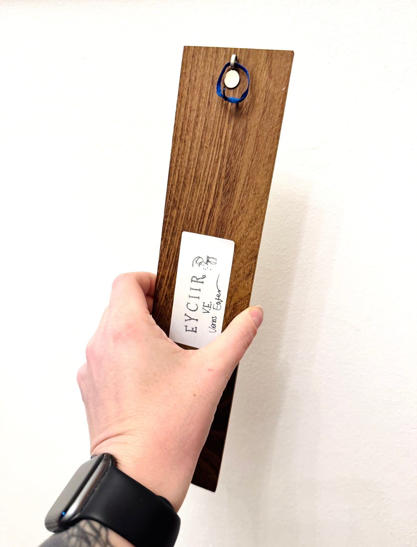 Parkettaléc-festmény KISEBB / Painting on wooden parquette strip, SMALLER SIZE