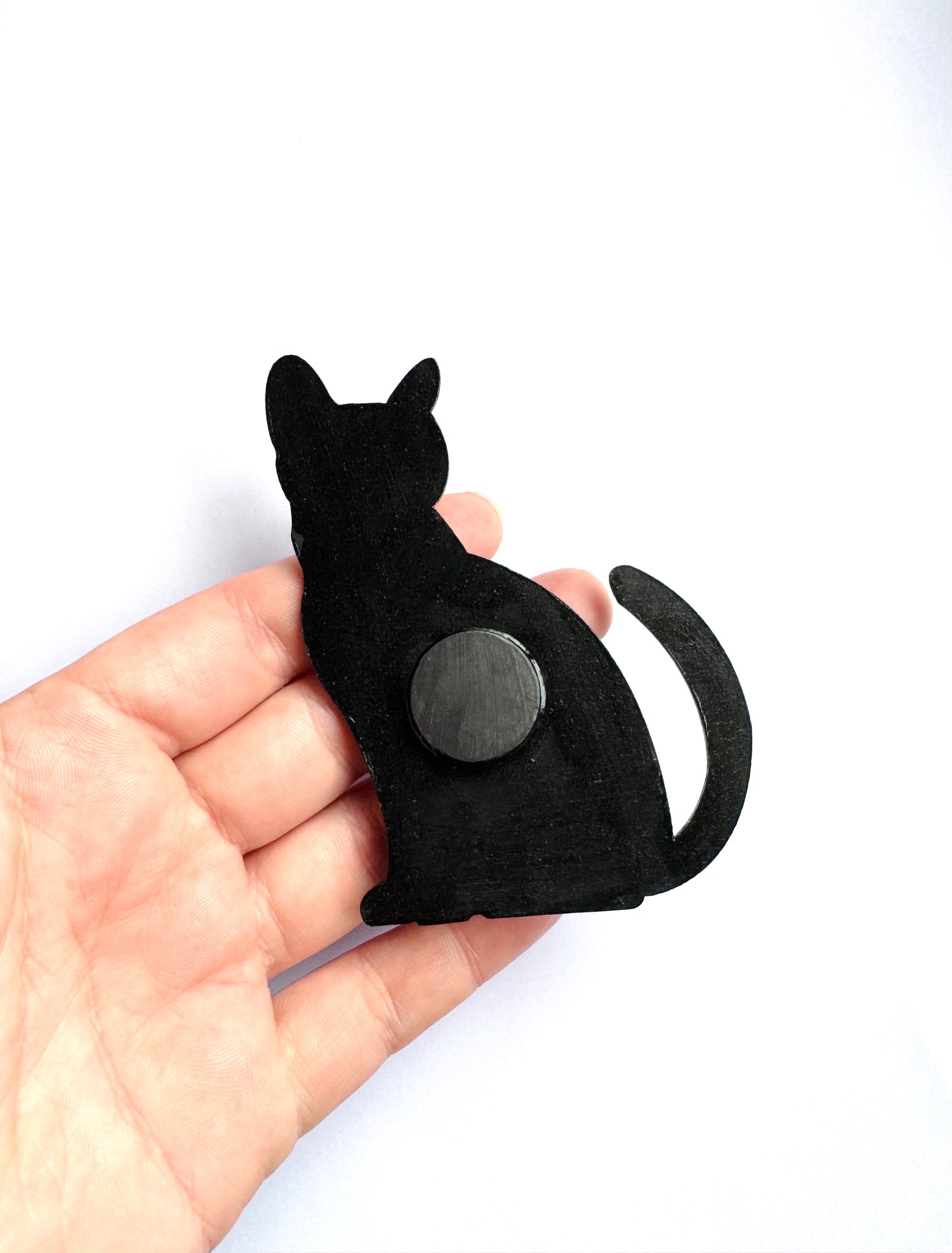 Hand-painted cat MAGNET / Kézzel festett macska mágnes