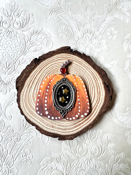 Hand-painted mini wood slice MAGNET / Kézzel festett mini fakorong mágnes