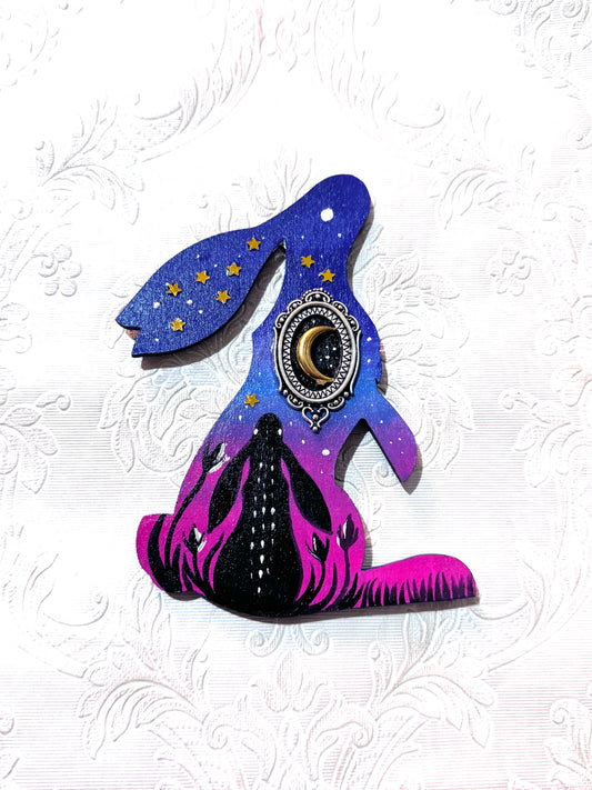 Hand-painted EYCIIR rabbit MAGNET / Kézzel festett EYCIIR nyuszi mágnes