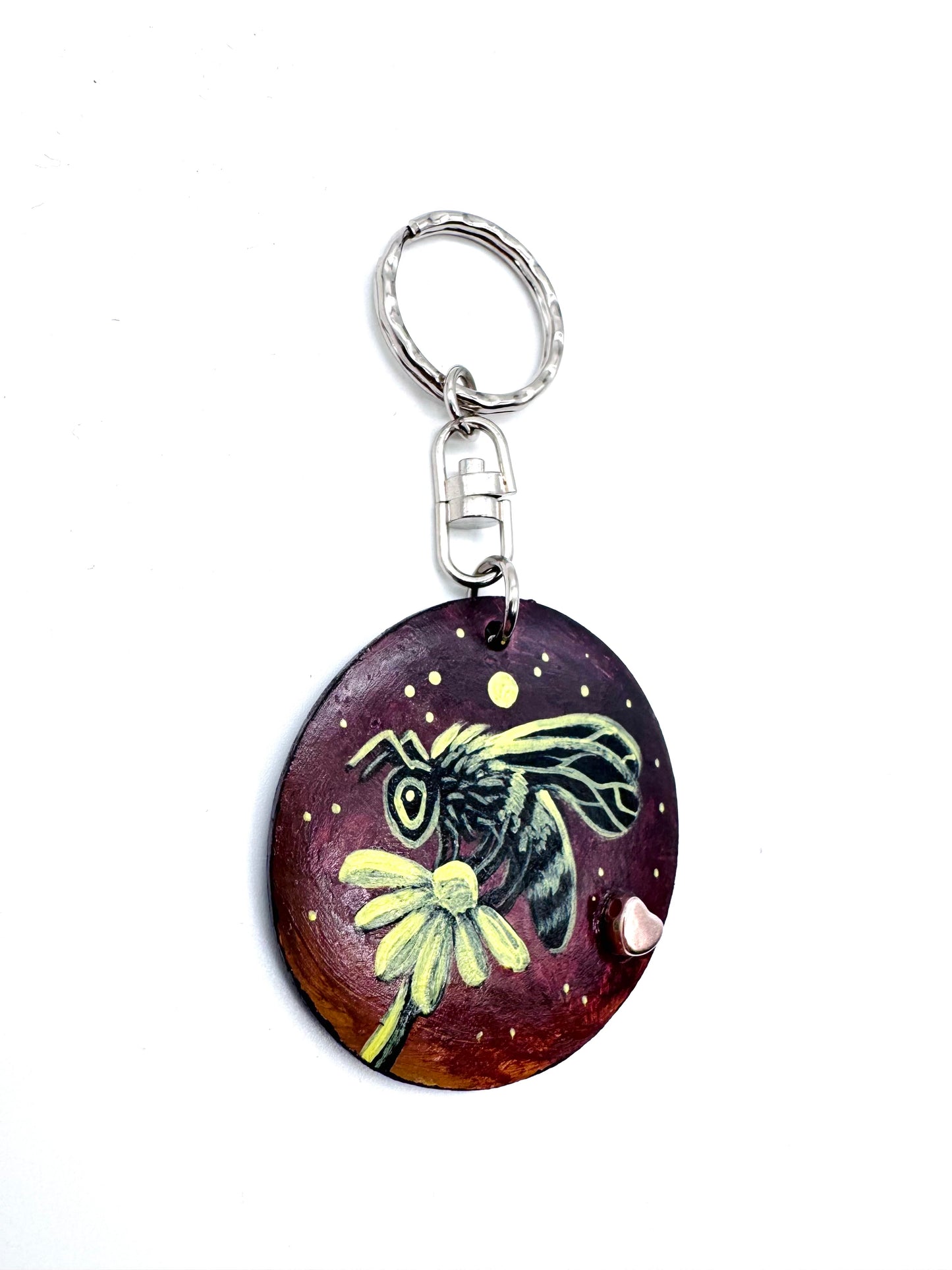 Round wooden keychain (larger size) / Kerek fa kulcstartó (nagyobb méret)