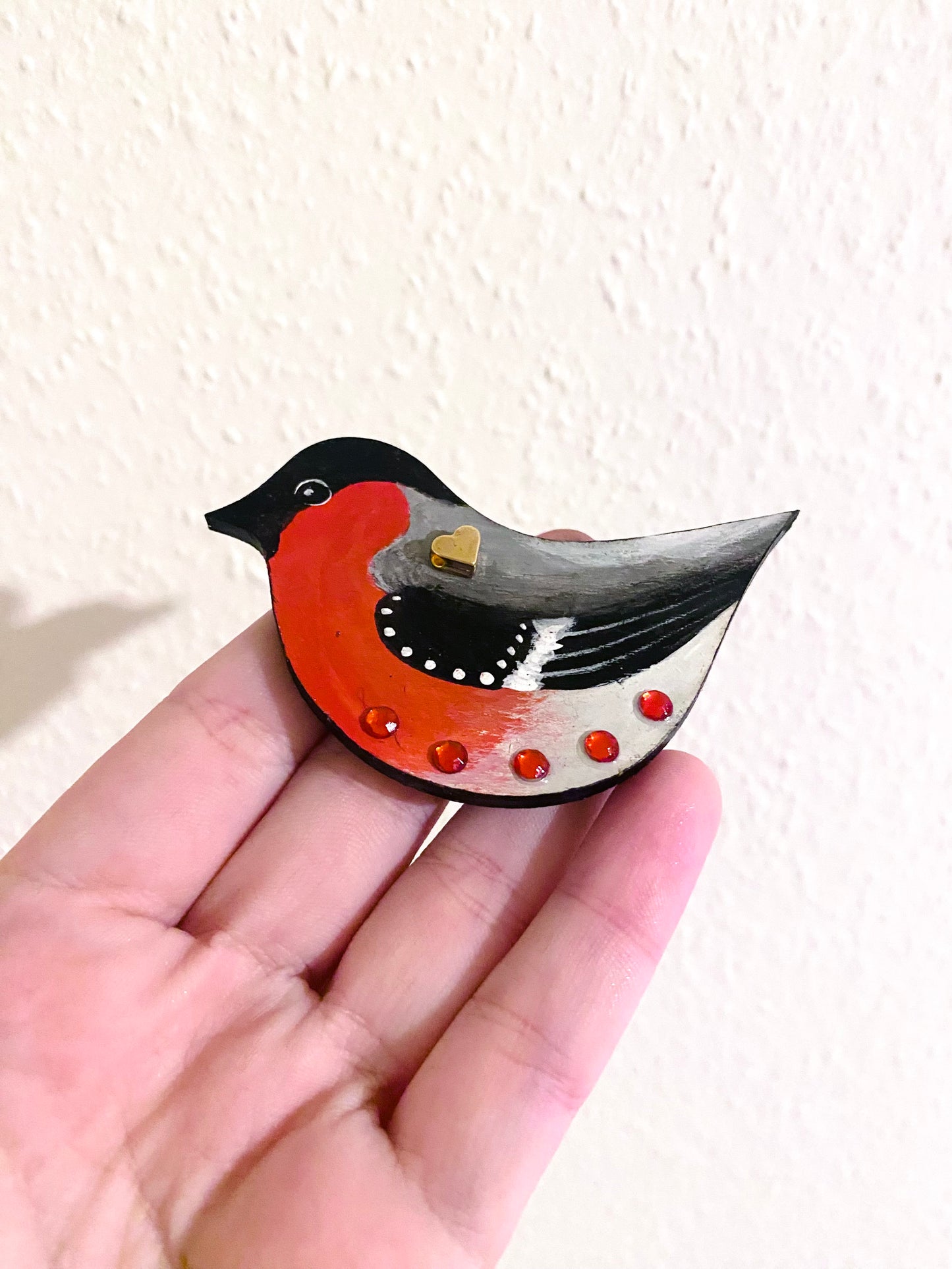 Hand-painted bird magnet / Kézzel festett madárka mágnes