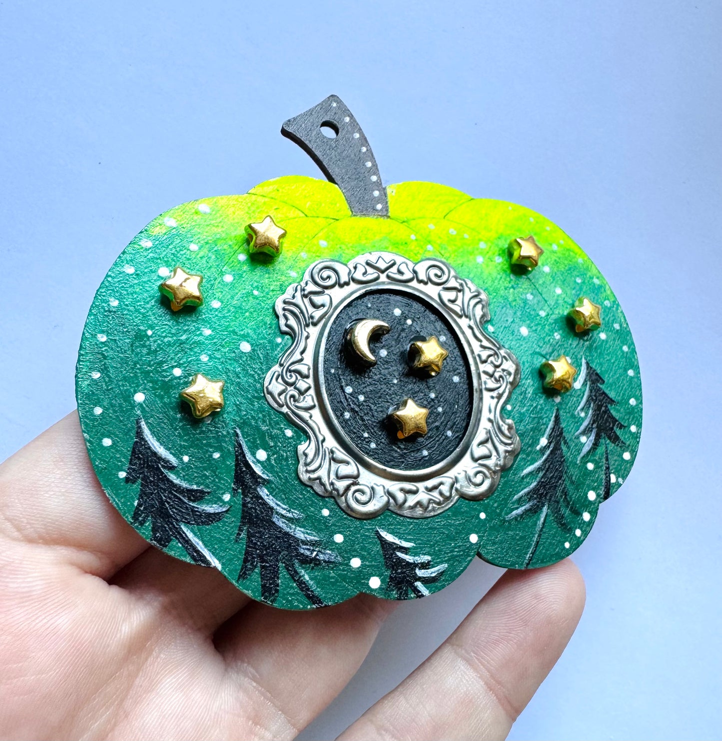Hand-painted pumpkin MAGNET / Kézzel festett varázstök mágnes
