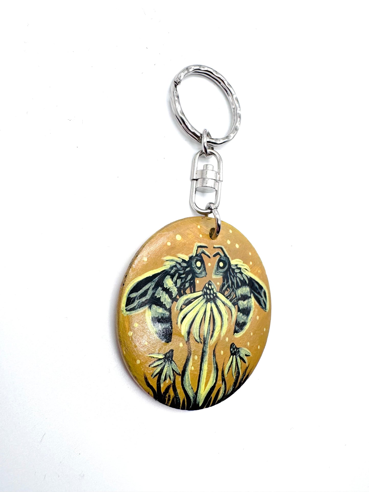 Round wooden keychain (larger size) / Kerek fa kulcstartó (nagyobb méret)