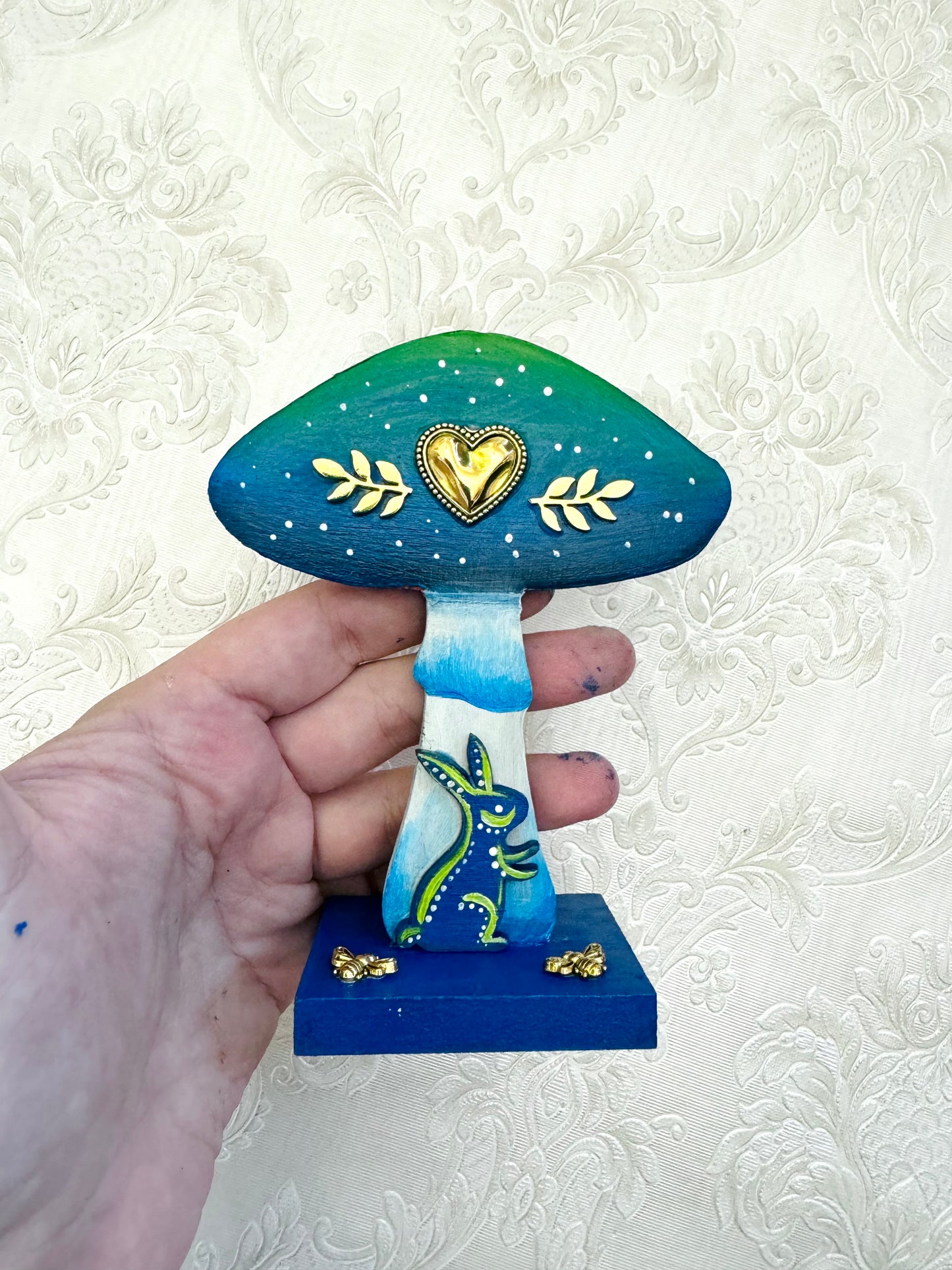 Kézzel festett gomba KISEBB / Hand-painted mushroom SMALLER