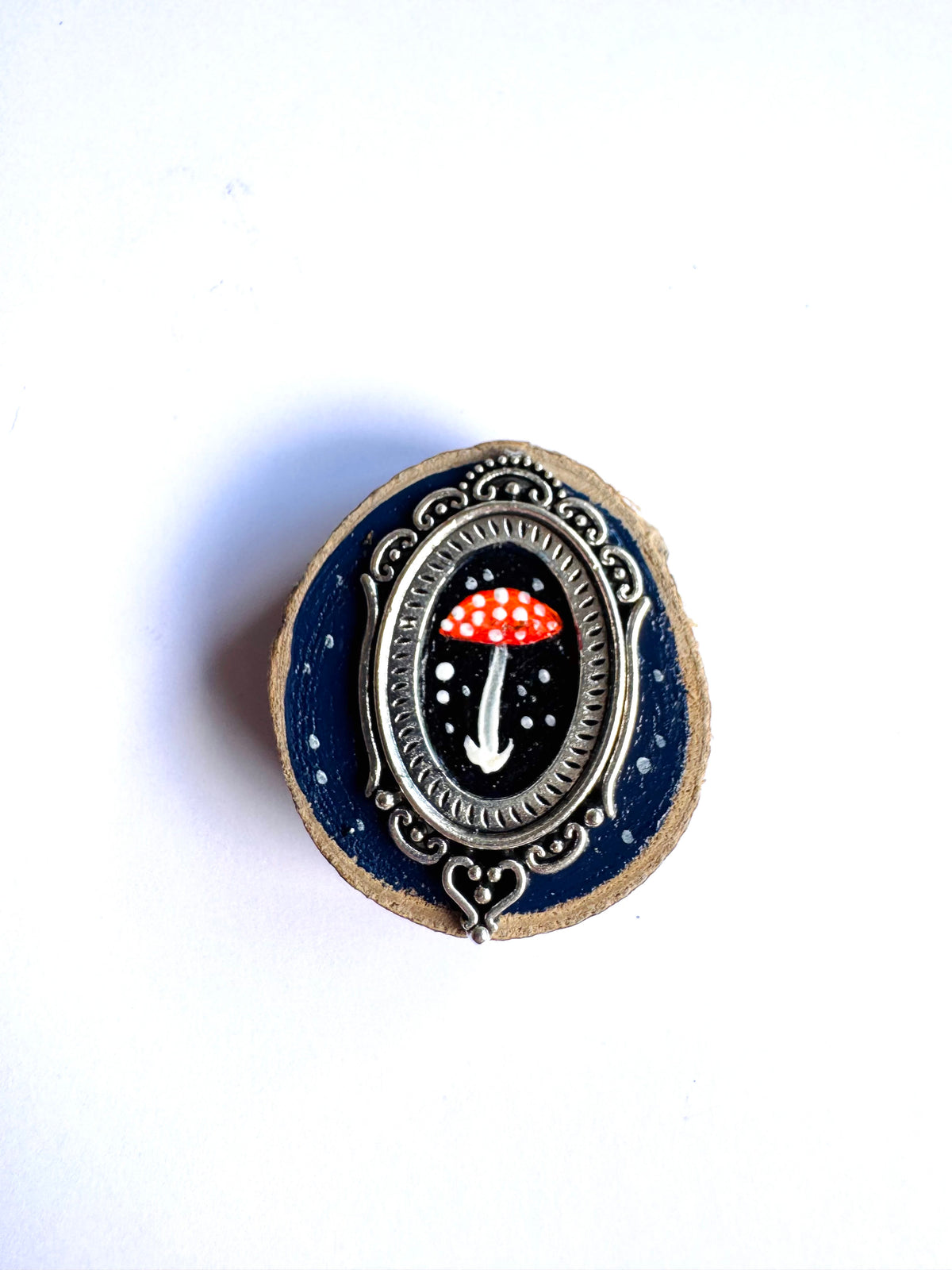 Hand-painted mini wooden MAGNET / Kézzel festett mini fakorong MÁGNES