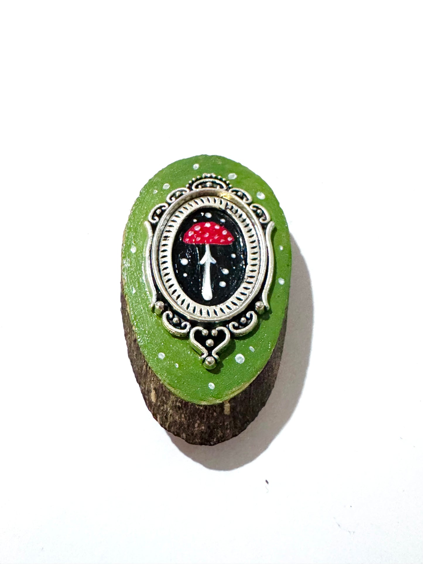 Hand-painted mini wood & steel MAGNET / Kézzel festett mini fa & fém MÁGNES