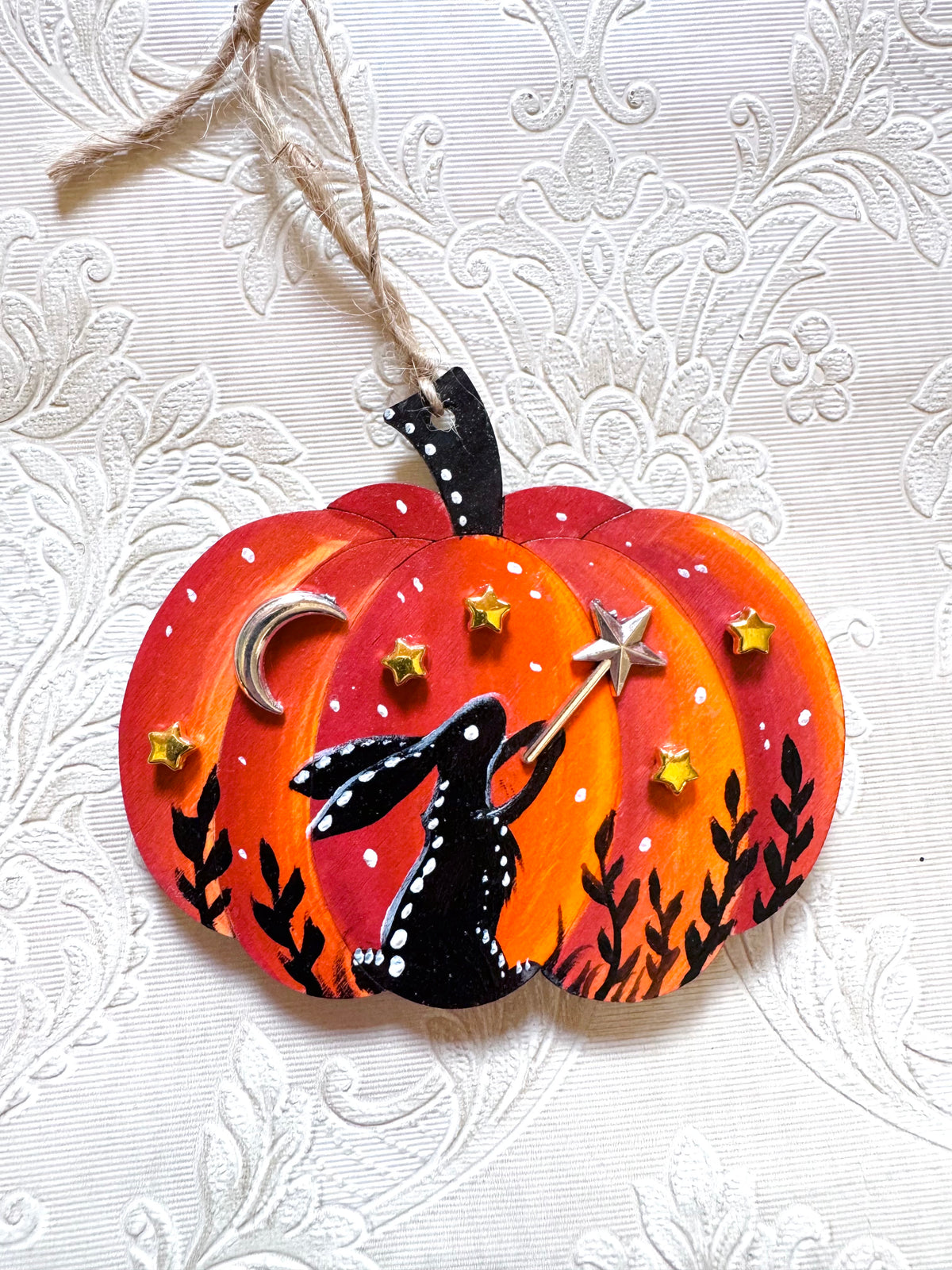 Hand-painted pumpkin MAGNET / Kézzel festett varázstök mágnes