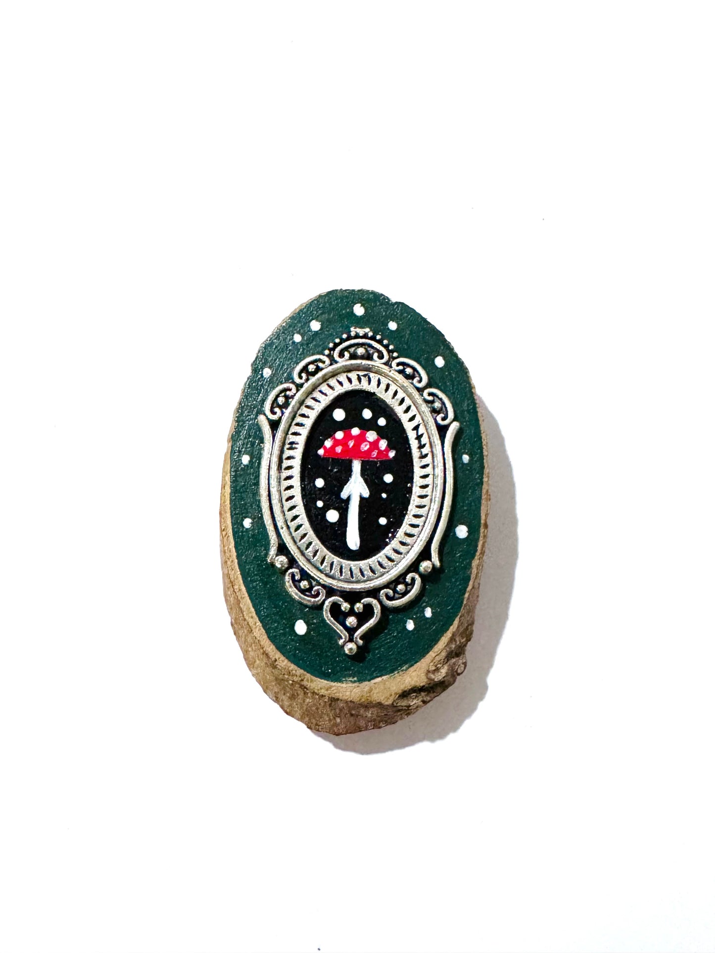 Hand-painted mini wood & steel MAGNET / Kézzel festett mini fa & fém MÁGNES