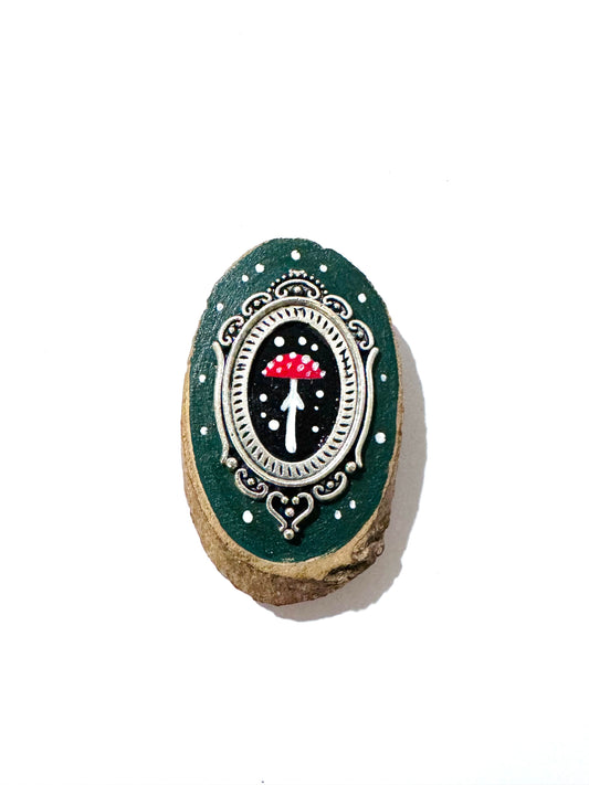 Hand-painted mini wood & steel MAGNET / Kézzel festett mini fa & fém MÁGNES