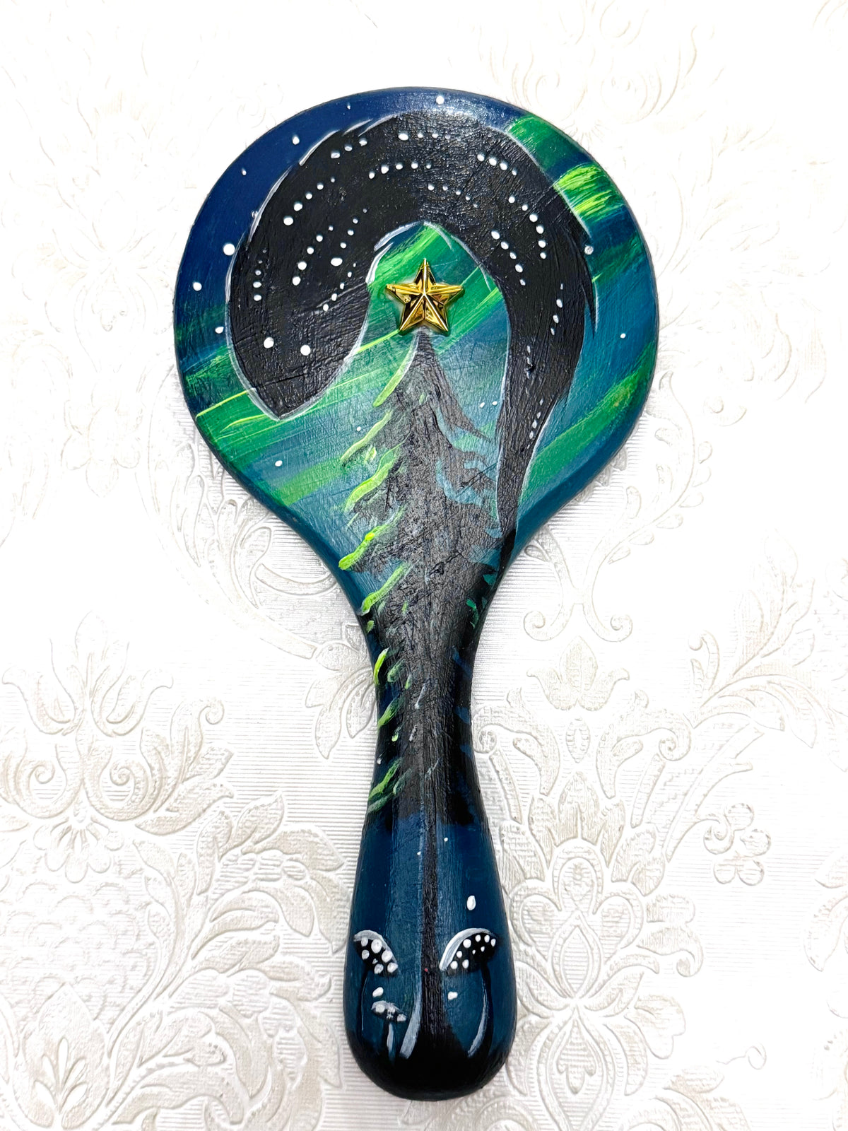 EYCIIR kézzel festett sminktükör / EYCIIR handpainted mirror
