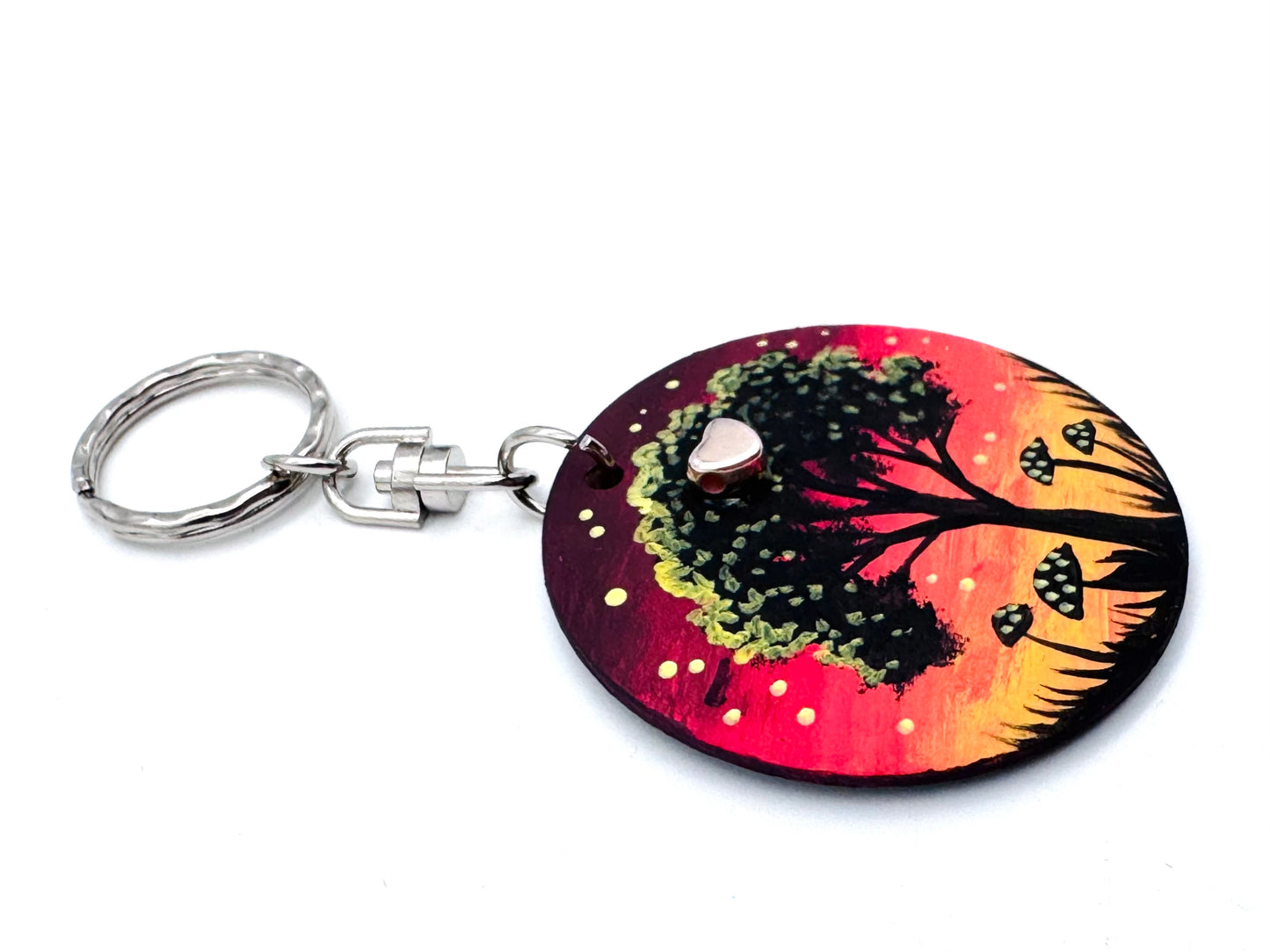 Round wooden keychain (larger size) / Kerek fa kulcstartó (nagyobb méret)