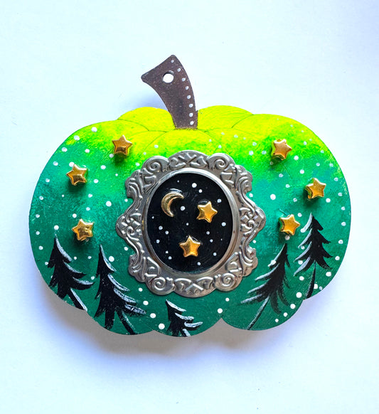 Hand-painted pumpkin MAGNET / Kézzel festett varázstök mágnes
