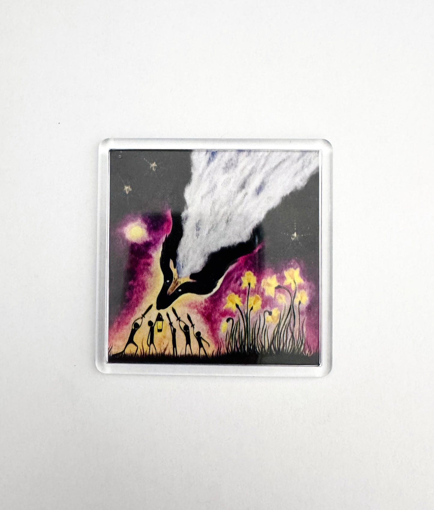 Plexi magnet / Mágnes plexi tokkal