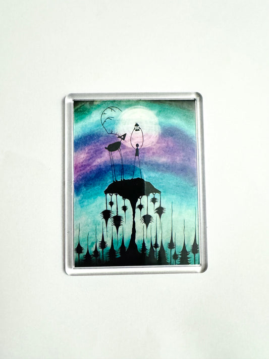 Plexi magnet / Mágnes plexi tokkal