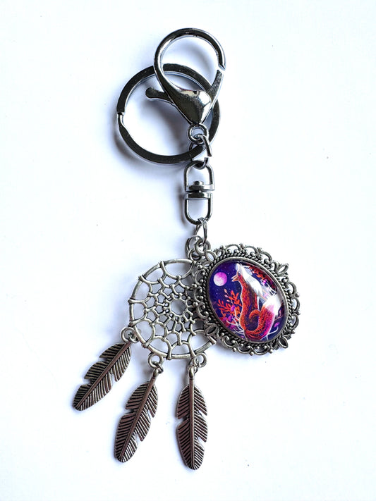 Dream-catcher keychain / Álomfogós kulcstartó