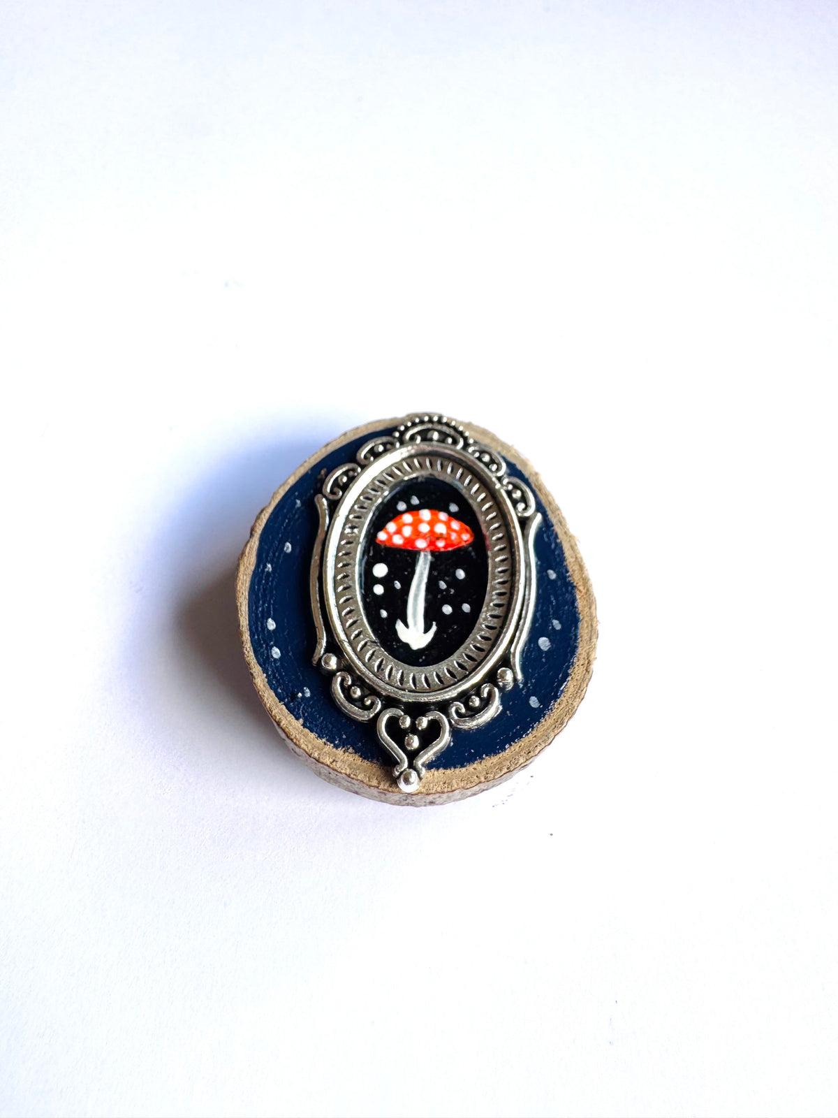 Hand-painted mini wooden MAGNET / Kézzel festett mini fakorong MÁGNES