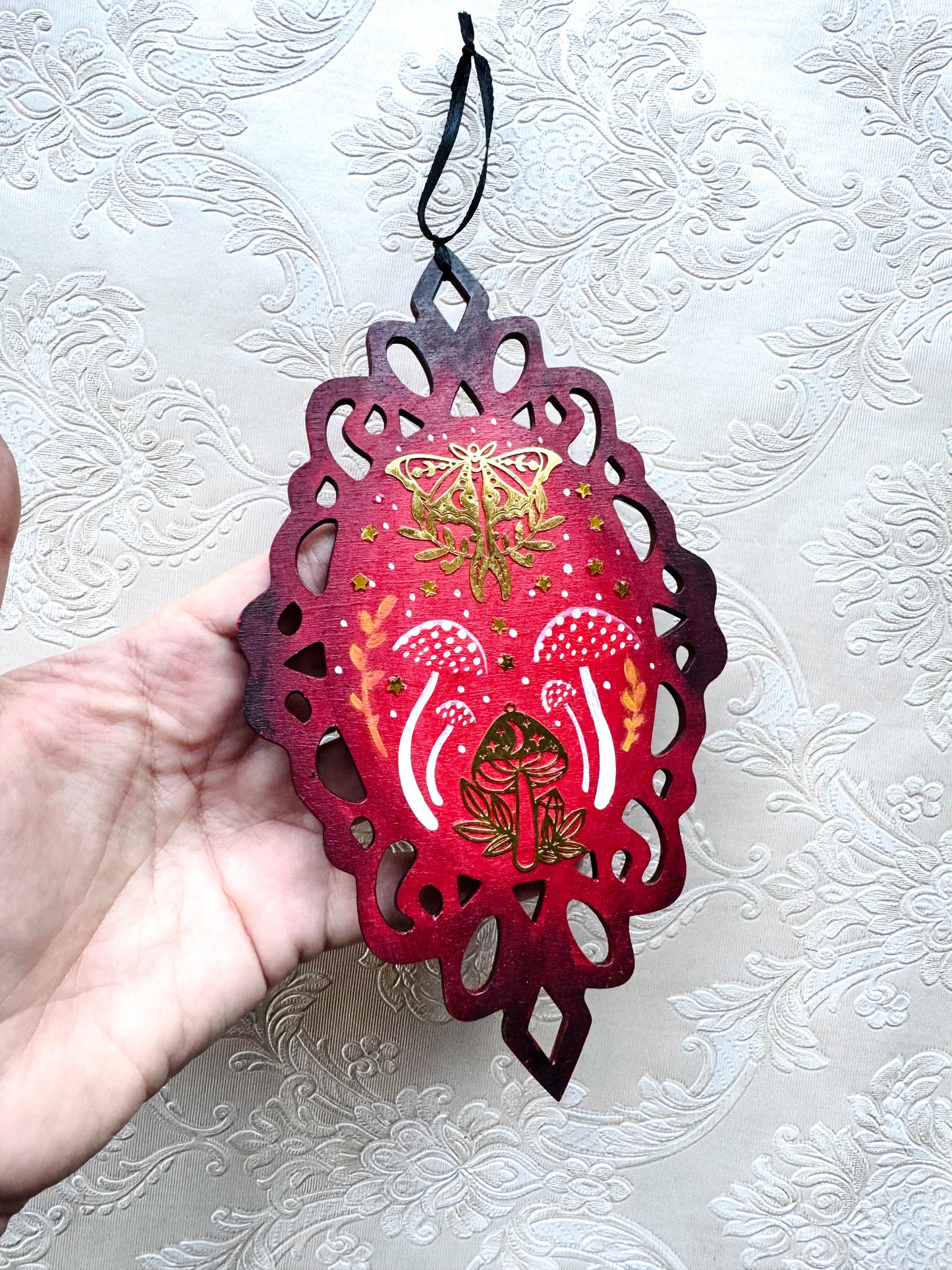 Hand-painted Christmas ornament LARGE / Kézzel festett karácsonyi dísz NAGYOBB