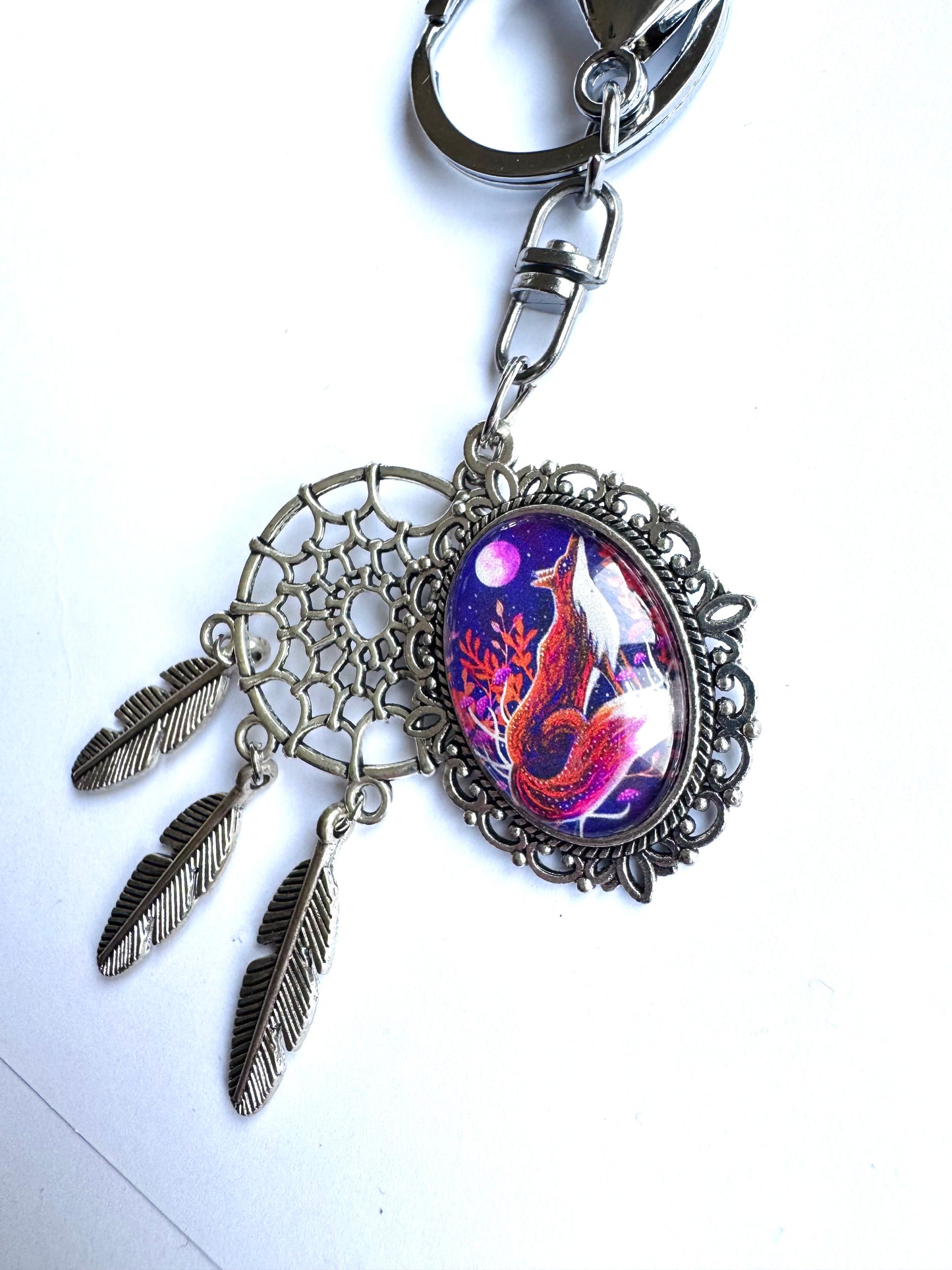 Dream-catcher keychain / Álomfogós kulcstartó