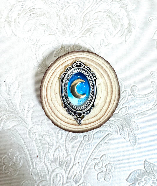Hand-painted mini wood slice MAGNET / Kézzel festett mini fakorong mágnes