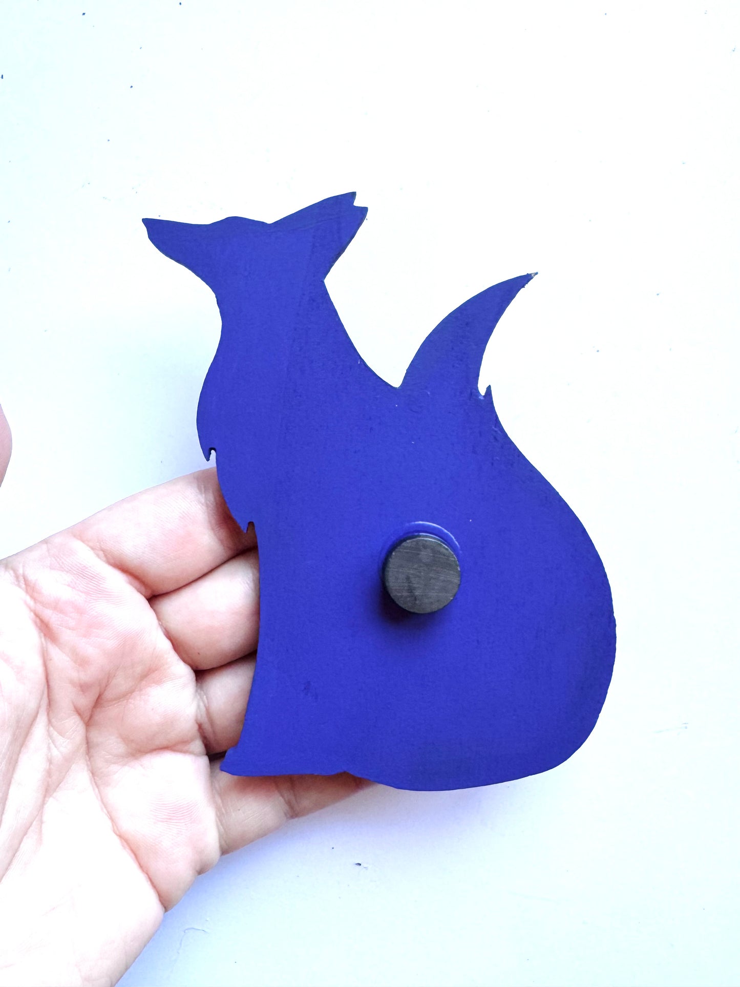 Hand-painted EYCIIR fox MAGNET / Kézzel festett EYCIIR róka mágnes