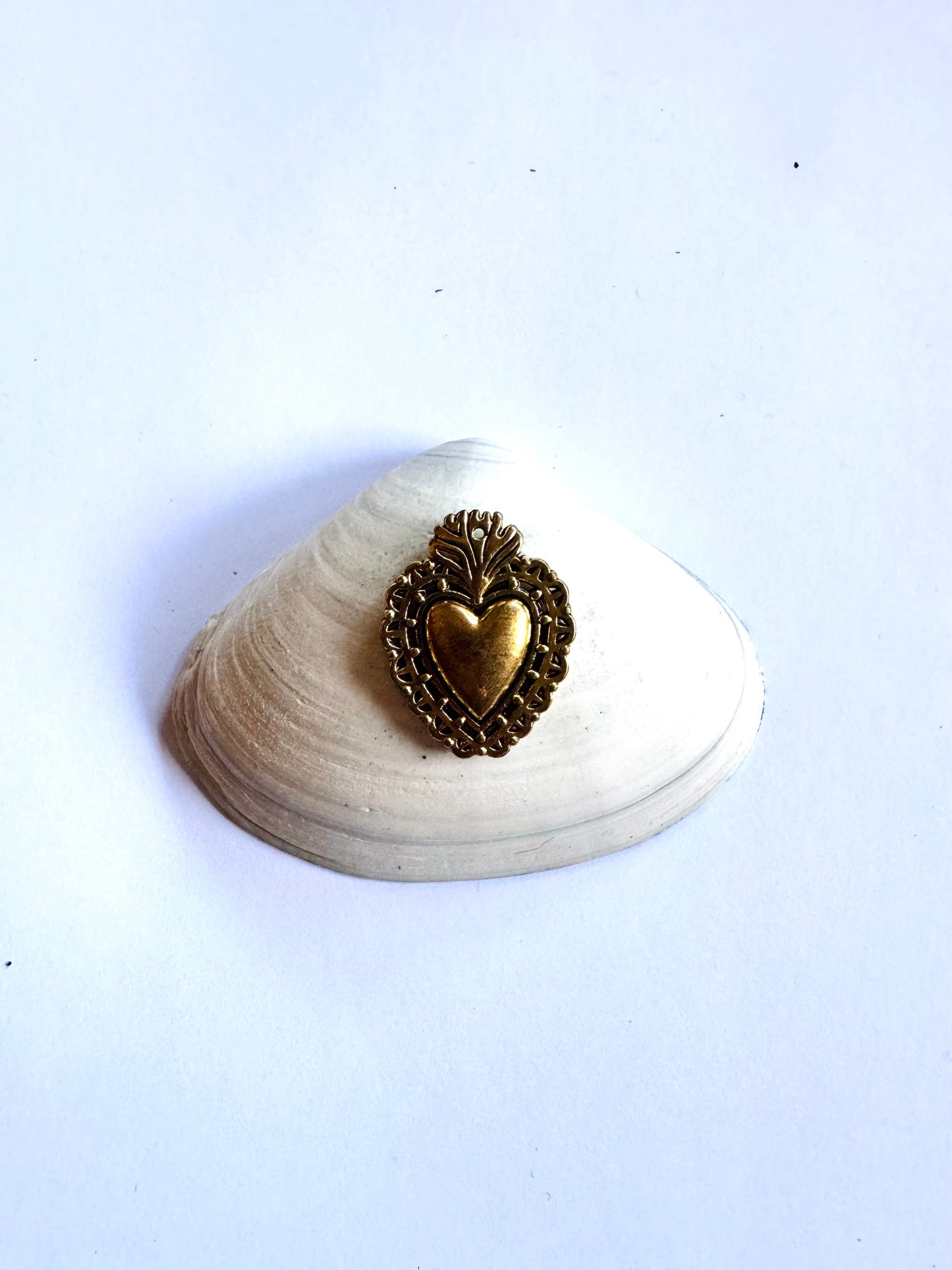 Kézzel festett kagylóhéj / Handpainted seashell