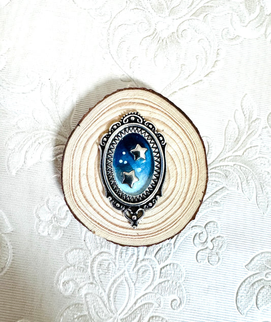 Hand-painted mini wood slice MAGNET / Kézzel festett mini fakorong mágnes